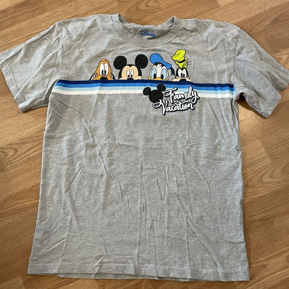 DISNEY FAMILY VACATION GRAY SHORT SLEEVE T-SHIRT SIZE LARGE - Picture 3 of 7